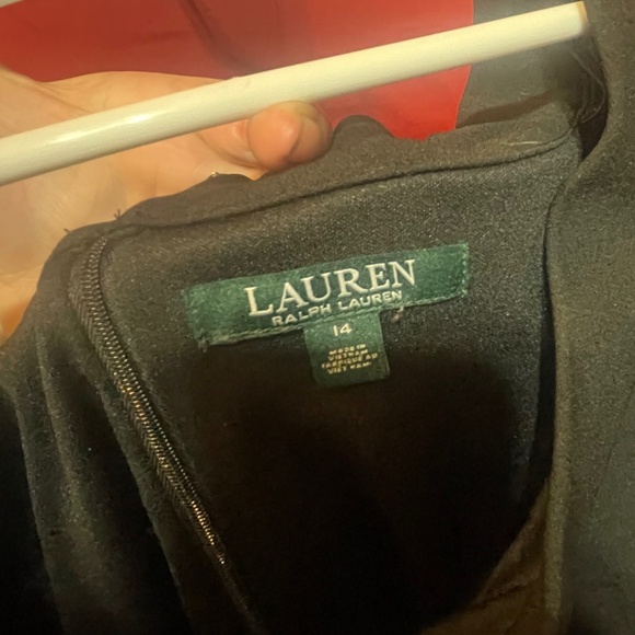 Lauren Ralph Lauren Off Shoulder Crepe Dress Sz 14 - Picture 2 of 4